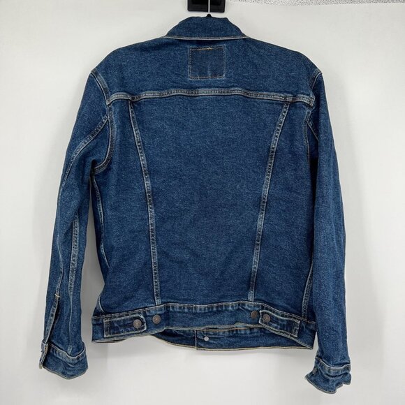 Levis Button Medium Wash Cotton Denim Jean Jacket sz M - Picture 7 of 15